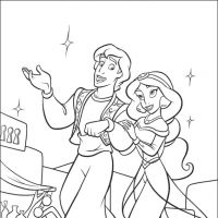 Desenhos para colorir Alladin