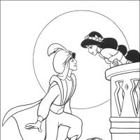 Desenhos para colorir Alladin