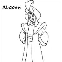 Desenhos para colorir Alladin