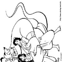 Desenhos para colorir Alladin