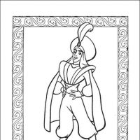 Desenhos para colorir Alladin