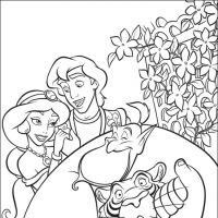 Desenhos para colorir Alladin