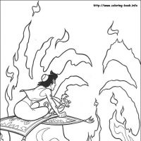 Desenhos para colorir Alladin