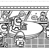 Desenhos para colorir Among US