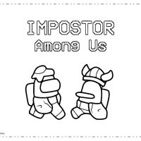 Desenhos para colorir Among US