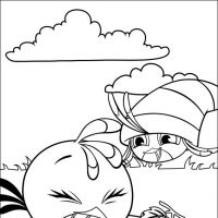 Desenhos para colorir Angry Birds Stella