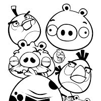 Desenhos para colorir Angry Birds