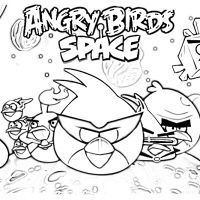 Desenhos para colorir Angry Birds