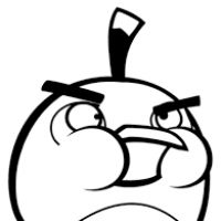 Desenhos para colorir Angry Birds