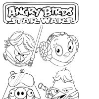 Desenhos para colorir Angry Birds