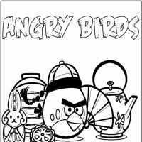 Desenhos para colorir Angry Birds