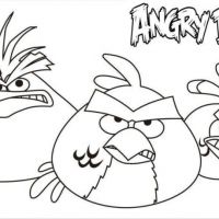 Desenhos para colorir Angry Birds