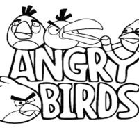 Desenhos para colorir Angry Birds