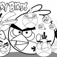 Desenhos para colorir Angry Birds