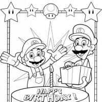 Desenhos para colorir Aniversário