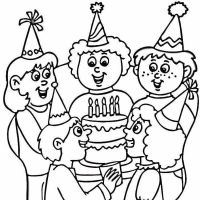 Desenhos para colorir Aniversário