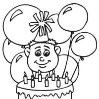 Desenhos para colorir Aniversário
