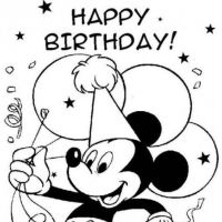 Desenhos para colorir Aniversário