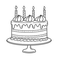 Desenhos para colorir Aniversário