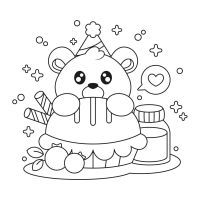 Desenhos para colorir Aniversário