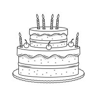 Desenhos para colorir Aniversário