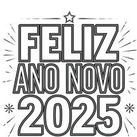 Desenhos para colorir Ano Novo