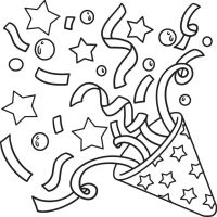 Desenhos para colorir Ano Novo