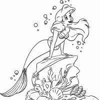 Desenhos para colorir Ariel