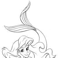 Desenhos para colorir Ariel