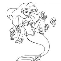 Desenhos para colorir Ariel