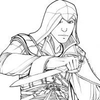 Desenhos para colorir Assassins Creed