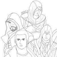 Desenhos para colorir Assassins Creed
