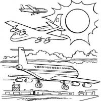 Desenhos para colorir Aviões