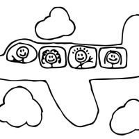 Desenhos para colorir Aviões