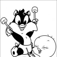 Desenhos para colorir Baby Looney Tunes