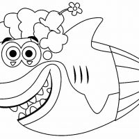 Desenhos para colorir Baby Shark