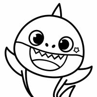Desenhos para colorir Baby Shark