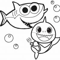 Desenhos para colorir Baby Shark