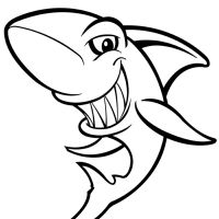 Desenhos para colorir Baby Shark
