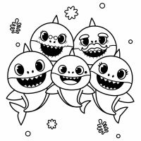 Desenhos para colorir Baby Shark