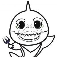 Desenhos para colorir Baby Shark