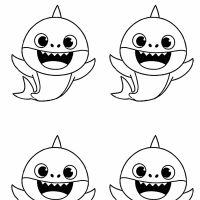 Desenhos para colorir Baby Shark