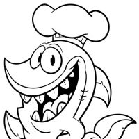 Desenhos para colorir Baby Shark