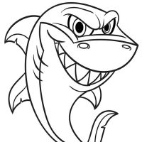Desenhos para colorir Baby Shark