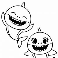 Desenhos para colorir Baby Shark