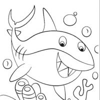 Desenhos para colorir Baby Shark