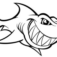 Desenhos para colorir Baby Shark