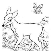 Desenhos para colorir Bambi