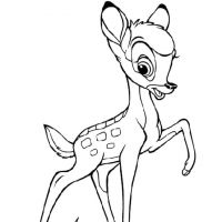 Desenhos para colorir Bambi