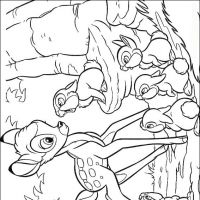 Desenhos para colorir Bambi